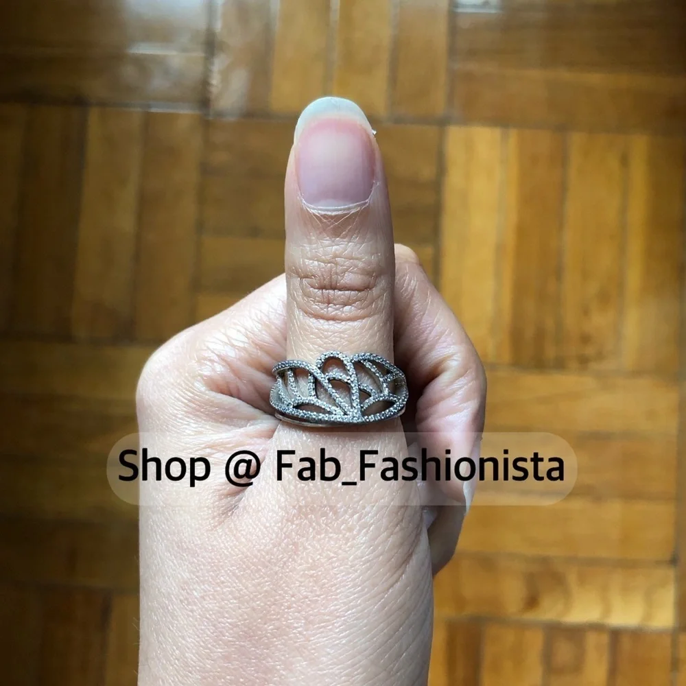 Pandora Filigree crystal ring